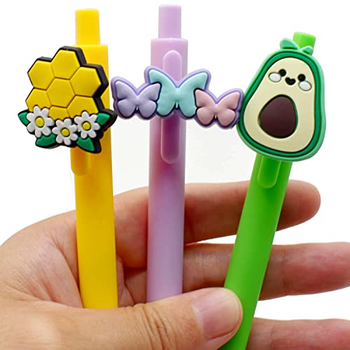 Papacharms Lot Random Different Decorative Pencil Toppers 55Pack Cute Cool Pencil Topper Decorations Bulk PVC Pen Toppers Charm for School Prize Supplies Classroom Reward Students Gifts