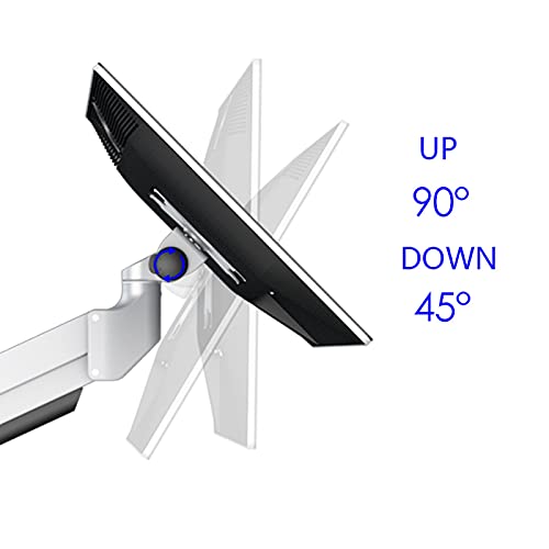 Monitor Arm Quad Screen Monitor Stand Mount 15"-27" Monitor Desk Mount Stand with Robotic Arm Height Adjustable Monitor Arm Mount, Each Arm Holds Up to 22 Lbs Monitor Mount Stand