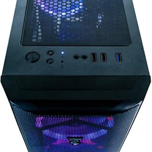 ViprTech Mutineer Gaming PC Desktop - Intel Core i7 (3.8GHz), GeForce GTX 1660 Super 6GB, 16GB RAM, 512GB NVMe SSD, RGB Keyboard Mouse Mousepad, WiFi, Bluetooth, Win 10 Pro, Streaming, Editing, Black