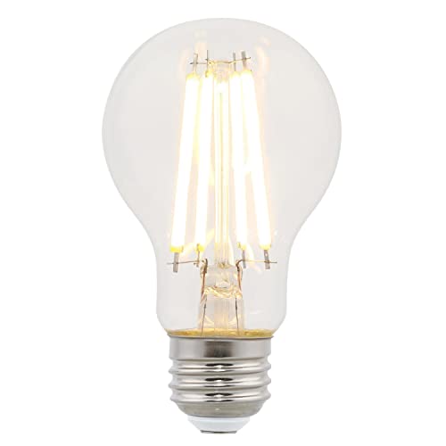 Westinghouse Lighting 5167200 8 Watt (75 Watt Equivalent) A19 Dimmable Clear Filament LED Light Bulb, Medium Base