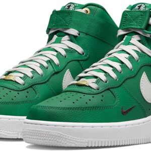 Nike Women's Air Force 1 '07 Mid Shoes, Malachite/Brown Basalt/Sail, 7