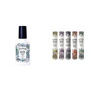 poo-pourri before-you-go toilet spray, fresh air, 4 fl oz - jasmine, fresh air and mint & before-you-go toilet spray, in a pinch pack, variety travel size 10 ml