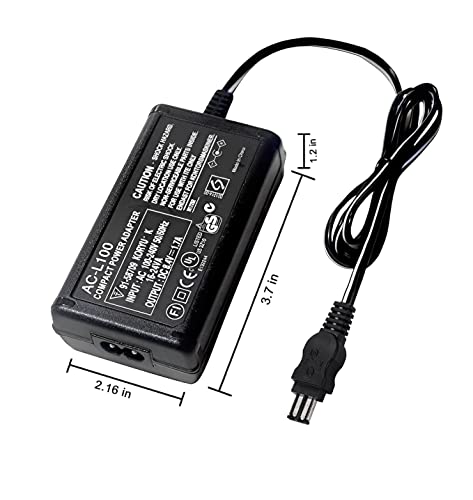 Camulti AC-L100 Power Supply Charging Adapter for Sony Handycam Camera Camcorder,8.4V 1.5A,for DCR TRV128 TRV103 TRV130 TRV150, CCD-TRV108 TRV308 Replace AC-L10A L10B L15A L15B L100A L100B L100C