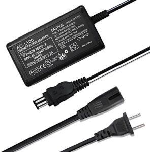 camulti ac-l100 power supply charging adapter for sony handycam camera camcorder,8.4v 1.5a,for dcr trv128 trv103 trv130 trv150, ccd-trv108 trv308 replace ac-l10a l10b l15a l15b l100a l100b l100c