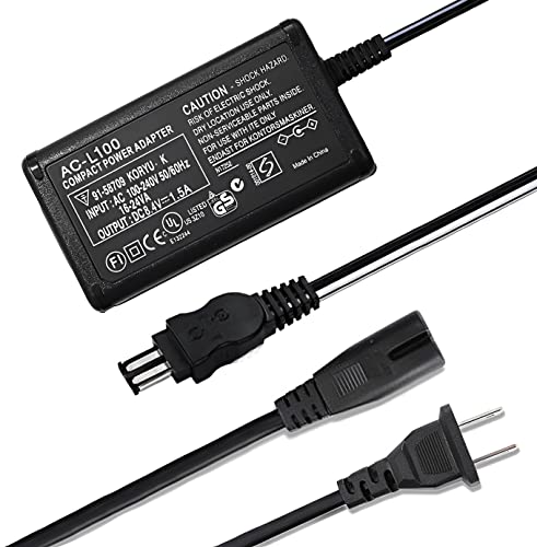 Camulti AC-L100 Power Supply Charging Adapter for Sony Handycam Camera Camcorder,8.4V 1.5A,for DCR TRV128 TRV103 TRV130 TRV150, CCD-TRV108 TRV308 Replace AC-L10A L10B L15A L15B L100A L100B L100C