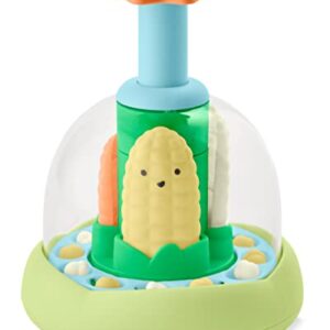 Skip Hop Press & Spin Baby Toy, Farmstand What's Poppin Corn Spinner