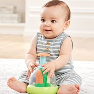 Skip Hop Press & Spin Baby Toy, Farmstand What's Poppin Corn Spinner