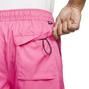 Nike NSW Woven Flow Shorts (as1, Alpha, l, Regular, Regular, Pink/White)