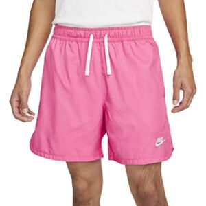 Nike NSW Woven Flow Shorts (as1, Alpha, l, Regular, Regular, Pink/White)