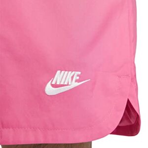 Nike NSW Woven Flow Shorts (as1, Alpha, l, Regular, Regular, Pink/White)