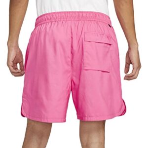 Nike NSW Woven Flow Shorts (as1, Alpha, l, Regular, Regular, Pink/White)