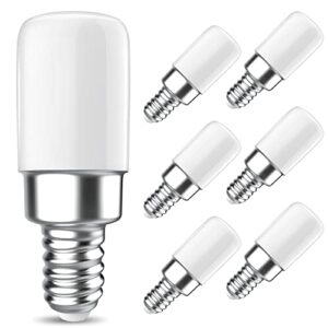 pursnic c7 led bulb, 15 watt light bulbs equivalent(1.5w), daylight white 5000k, s6 mini led bulb e12 candelabra bulb, small light for salt lamp bulbs, led night light bulbs for bedroom, 6 pack