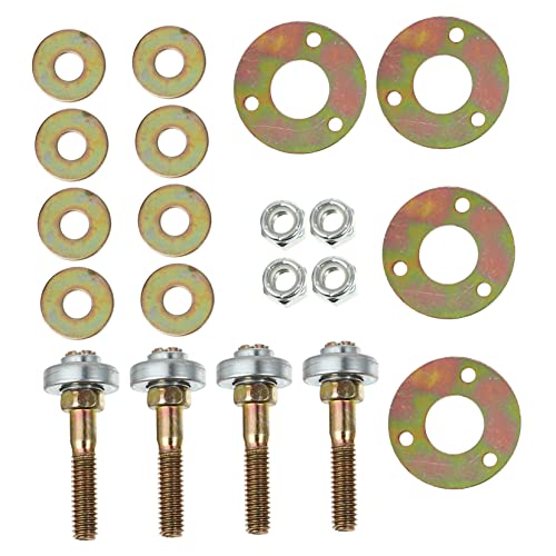 Veemoon 4pcs Rocking Chair Bearing Furniture Bolts Furniture Screws Gaming Chair Accessories Patio Chair Feet Screw Glider Rocker Parts Patio Chair Screws Iron Rocking Chair Part Leveling