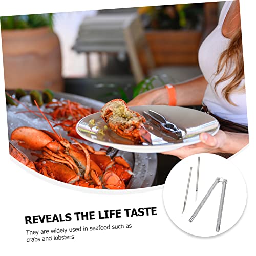 Yardwe 1 Set Crab Claws Household Tools Crab Leg Breaker Crab Lobster Crackers Kitchen Utensil Set Crab Leg Opener Crab Crackers Household Tool Set Crab Leg Tools Crab Eating Tools Set