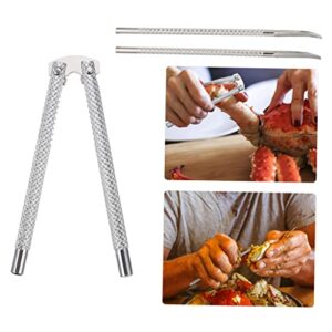 Yardwe 1 Set Crab Claws Household Tools Crab Leg Breaker Crab Lobster Crackers Kitchen Utensil Set Crab Leg Opener Crab Crackers Household Tool Set Crab Leg Tools Crab Eating Tools Set