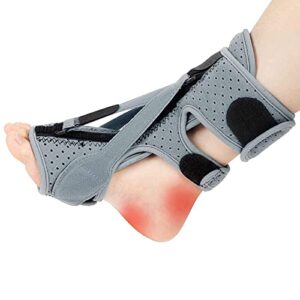 turum plantar fasciitis night splint, upgrade 3 adjustable straps plantar fasciitis relief night splint for women & men, relief brace for plantar fasciitis relief, achilles tendonitis and foot drop