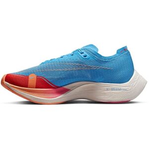 nike women's zoomx vaporfly next% 2 running shoes (university blue/light crimson/orange trance/light orewood brown, us_footwear_size_system, adult, women, numeric, medium, numeric_8)