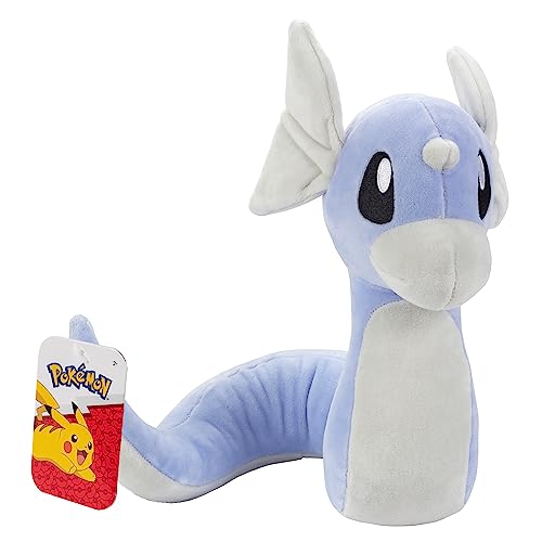 Pokémon Dratini 8" Plush - Officially Licensed - Quality & Soft Stuffed Animal Toy - Add Dratini to Your Collection! - Great Gift for Kids & Fans of Pokemon