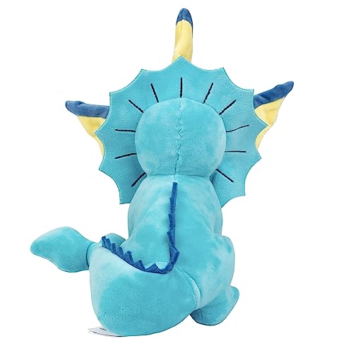 Pokémon Vaporeon 8" Plush - Officially Licensed - Quality & Soft Stuffed Animal Toy - Eevee Evolution - Add Vaporeon to Your Collection! - Great Gift for Kids & Fans of Pokemon