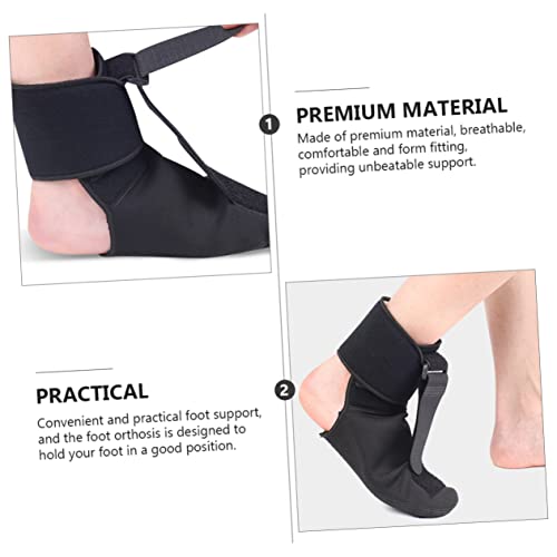 FOMIYES 1pc Foot Drop Orthotics Plantar Fasciitis Splint Tool Stand Night Splint Foot Position Brace Ortho Picks for Braces Foot Orthotic Tool Foot Drop Corrector Foot Droop Brace Black