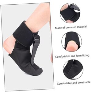 FOMIYES 1pc Foot Drop Orthotics Plantar Fasciitis Splint Tool Stand Night Splint Foot Position Brace Ortho Picks for Braces Foot Orthotic Tool Foot Drop Corrector Foot Droop Brace Black