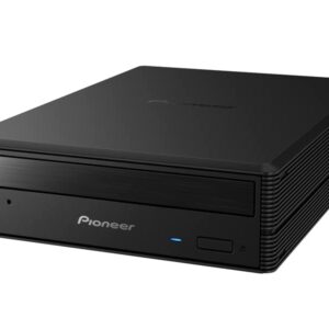 PIONEER External Blu-ray Drive BDR-X13UBK High Reliability & 16x BD-R Writing Speed USB 3.2 Gen1 / 2.0 BD/DVD/CD Writer with PureRead 3+ and M-DISC Support