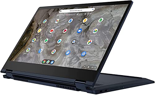 Lenovo Chromebook Flex 5i 13.3" FHD IPS Touchscreen 2-in-1 Laptop 2022, 11th Dual-Core Intel i3-1135G4, 8GB DDDR4, 128GB NVMe SSD, UHD Graphics, USB-C, Wi-Fi 6, Backlit Keyboard, COU 32GB USB Drive