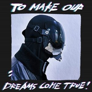 FUDAOLE Cyberpunk Commander Cosplay Mask,DIY Detachable Punk Mask,Perfect for Halloween,Parties,Masquerade,and Music Festivals Black