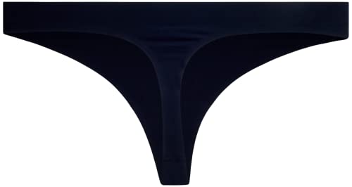 Reebok Women's Underwear - Stretch Performance Thong Panties (4 Pack), Size Large, Shark Skin/Black