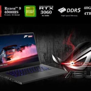 Asus 2023 ROG Zephyrus 15.6/ inch WQHD 165Hz Gaming Laptop, AMD Ryzen 9 6900HS, 40GB DDR5 RAM, 4TB PCIe SSD, RGB Backlit Keyboard, GeForce RTX 3060, Win 11, Gray, 32GB SnowBell USB Card