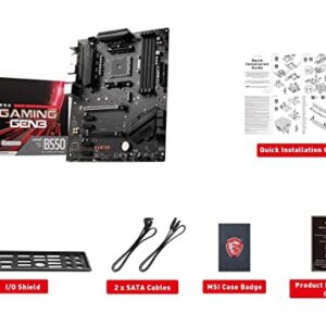 Micro Center AMD Ryzen 5 3600 6-Core 12-Thread Unlocked Desktop Processor with Wraith Stealth Cooler Bundle with MSI B550 Gaming GEN3 Gaming Motherboard (AMD AM4, DDR4, PCIe 3.0, ATX)