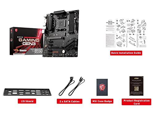 Micro Center AMD Ryzen 5 3600 6-Core 12-Thread Unlocked Desktop Processor with Wraith Stealth Cooler Bundle with MSI B550 Gaming GEN3 Gaming Motherboard (AMD AM4, DDR4, PCIe 3.0, ATX)