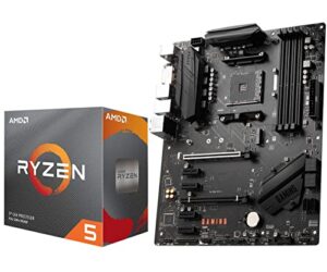 micro center amd ryzen 5 3600 6-core 12-thread unlocked desktop processor with wraith stealth cooler bundle with msi b550 gaming gen3 gaming motherboard (amd am4, ddr4, pcie 3.0, atx)