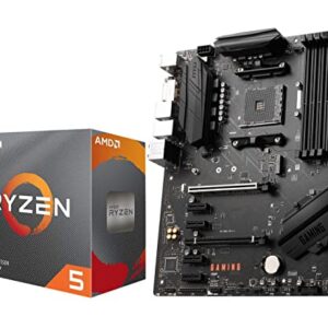 Micro Center AMD Ryzen 5 3600 6-Core 12-Thread Unlocked Desktop Processor with Wraith Stealth Cooler Bundle with MSI B550 Gaming GEN3 Gaming Motherboard (AMD AM4, DDR4, PCIe 3.0, ATX)