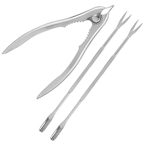 Crab Eating Tools Stainless Steel Lobster Crab Cracker Shell Claw Seafood Forks Nuts Opener Kitchen Gadgets