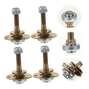 LIFKOME 4pcs Rocking Chair Bearing Rocker Glider Furniture Screws Machine Screws Glider Chair Hardware Rocking Chair Screws Bearing for Rocking Chair Rocking Chair Accessories Iron Seat