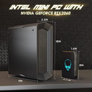 Intel Gaming Pc, 32GB DDR4 Ram & 1TB SSD Intel NUC 11 Enthusiast Mini PC, Intel 11th Gen Core i7, GeForce RTX 2060 6GB, Intel Iris Xe Graphics, Support 8K/WiFi6/BT5.0/Thunderbolt4/HDMI/DP, Win 11 Pro