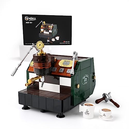 Nifeliz Coffee Machine, Semi-Automatic Espresso Machine Building Model Toy, Delightful Coffee Maker Display Set for Adult Gift Giving (426 Pieces)