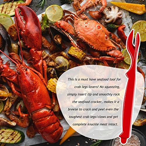 50Pcs Crab Legs Crackers - Crackers Picks Tools Set for Lobster, Crab, Crawfish, Prawns, Shrimp, Easy Opener Shellfish Picks Knife, Seafood Tools with Bag