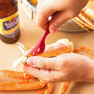 50Pcs Crab Legs Crackers - Crackers Picks Tools Set for Lobster, Crab, Crawfish, Prawns, Shrimp, Easy Opener Shellfish Picks Knife, Seafood Tools with Bag