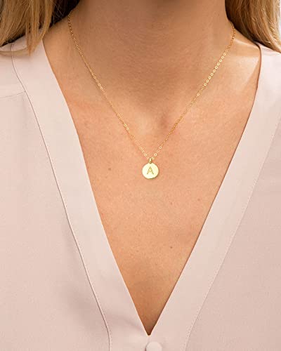 MIDDLUX V Necklace, Gold Initial Necklace, Personalized Gifts for Girls, Best Friends Necklace, Girls Initial Necklace, Name Necklace Personalized for Women, Sister Necklaces