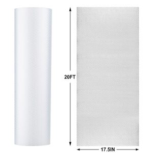 TOROTON Shelf Liners, 17.5 in x 20 FT Non-Slip Cabinet Liner for Kitchen, Non Adhesive Washable EVA Drawer Mat for Pantry Shelves Cupboard Refrigerator Dresser