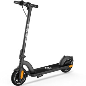 wheelspeed electric scooter primer, 12-14 miles long range & 15 mph lightweight commuting electric scooter, 350w motor & 8.5" pneumatic tires portable e-scooter for adults with anti-theft e-lock
