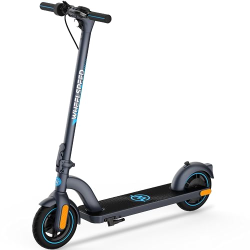 Wheelspeed Electric Scooter Primer, 12-14 Miles Long Range & 15 MPH Lightweight Commuting Electric Scooter, 350W Motor & 8.5" Pneumatic Tires Portable E-Scooter for Adults with Anti-Theft E-Lock