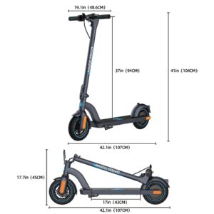 Wheelspeed Electric Scooter Primer, 12-14 Miles Long Range & 15 MPH Lightweight Commuting Electric Scooter, 350W Motor & 8.5" Pneumatic Tires Portable E-Scooter for Adults with Anti-Theft E-Lock