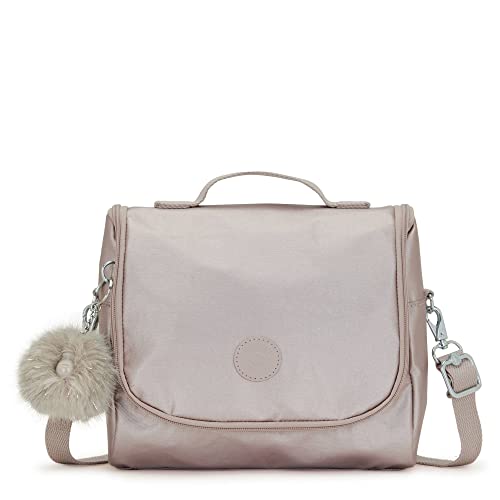 Kipling New Kichirou Metallic Lunch Bag Metallic Rose