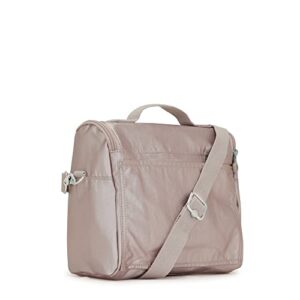 Kipling New Kichirou Metallic Lunch Bag Metallic Rose