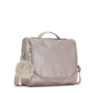 Kipling New Kichirou Metallic Lunch Bag Metallic Rose