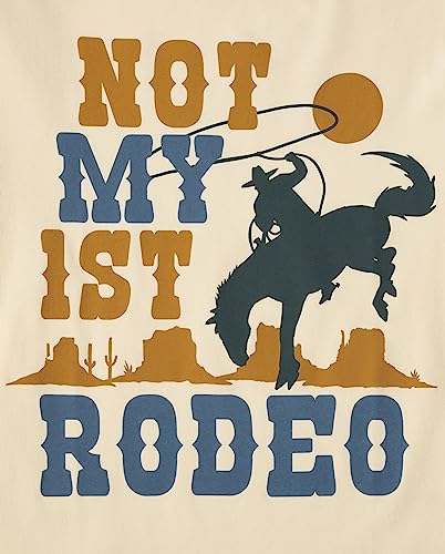 The Children's Place Boys' Short Sleeve Graphic T-Shirt Seasonal, Rodeo, Large