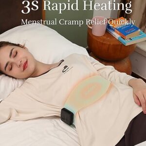 Portable Cordless Heating Pad, Heating Pads for Cramps with 3 Heat Levels, Portable Electric Fast Heating Belly Wrap Belt for Women and Girl